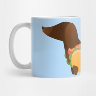 Wiener Dog in a Bun Mug